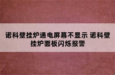 诺科壁挂炉通电屏幕不显示 诺科壁挂炉面板闪烁报警